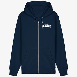Athletic Block Zipped Hoodie - Organic Relaxed Zipper - Norvine