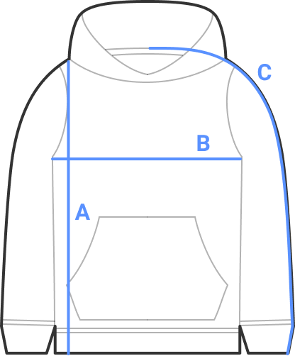 Norvine Hoodie Size Guide
