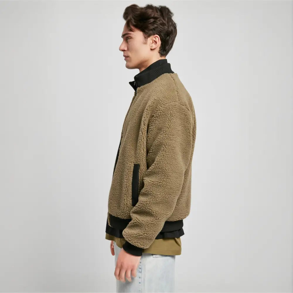 Urban classics sherpa jacket hotsell
