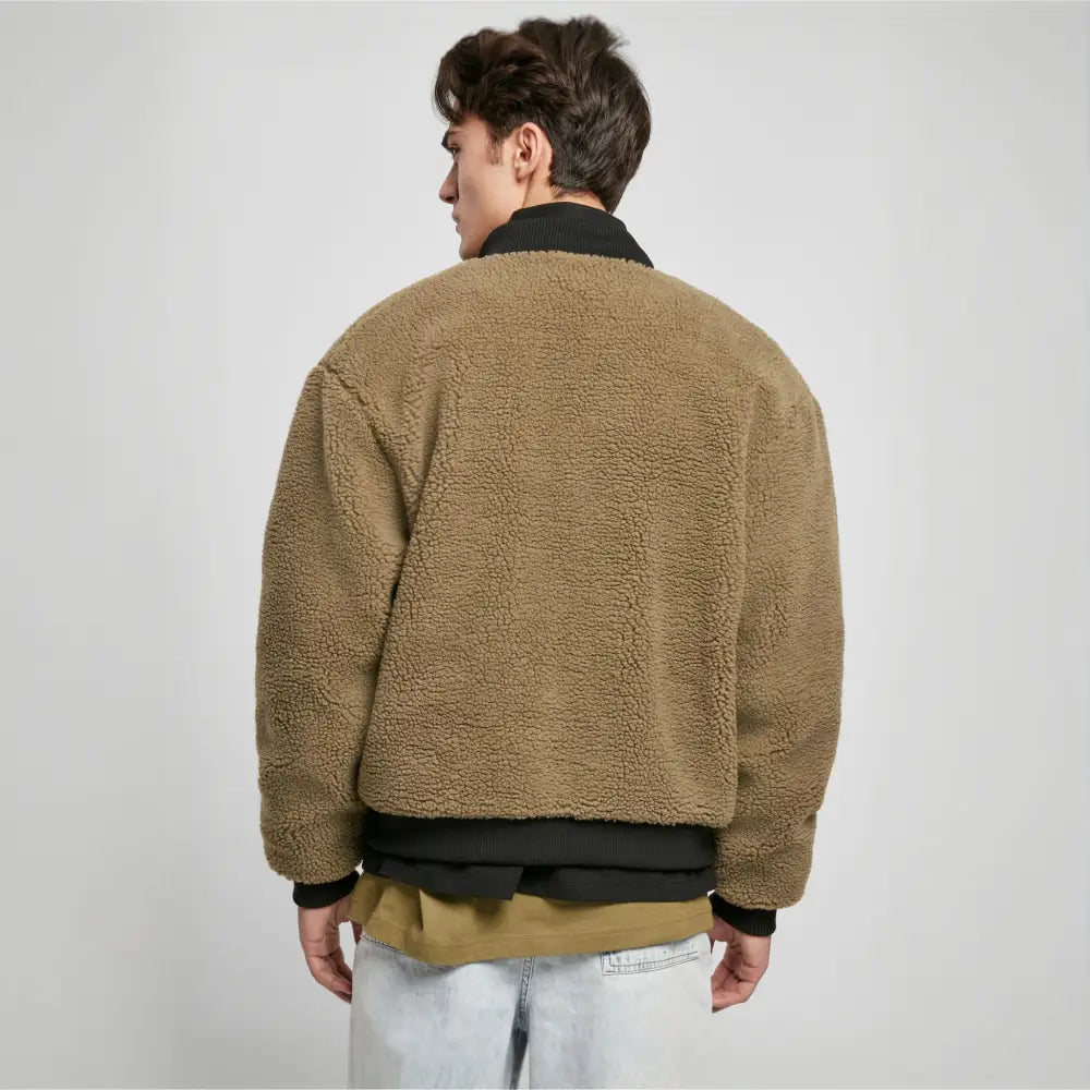 Urban classics sherpa jacket hotsell
