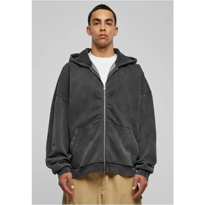 Heavy Stone Washed 90s Zip Hoodie Hoodie Urban Classics