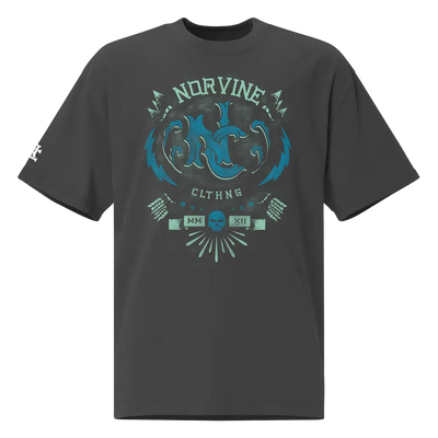 Norvine Blue Barock Tattoo Oversized Faded T-shirt Norvine