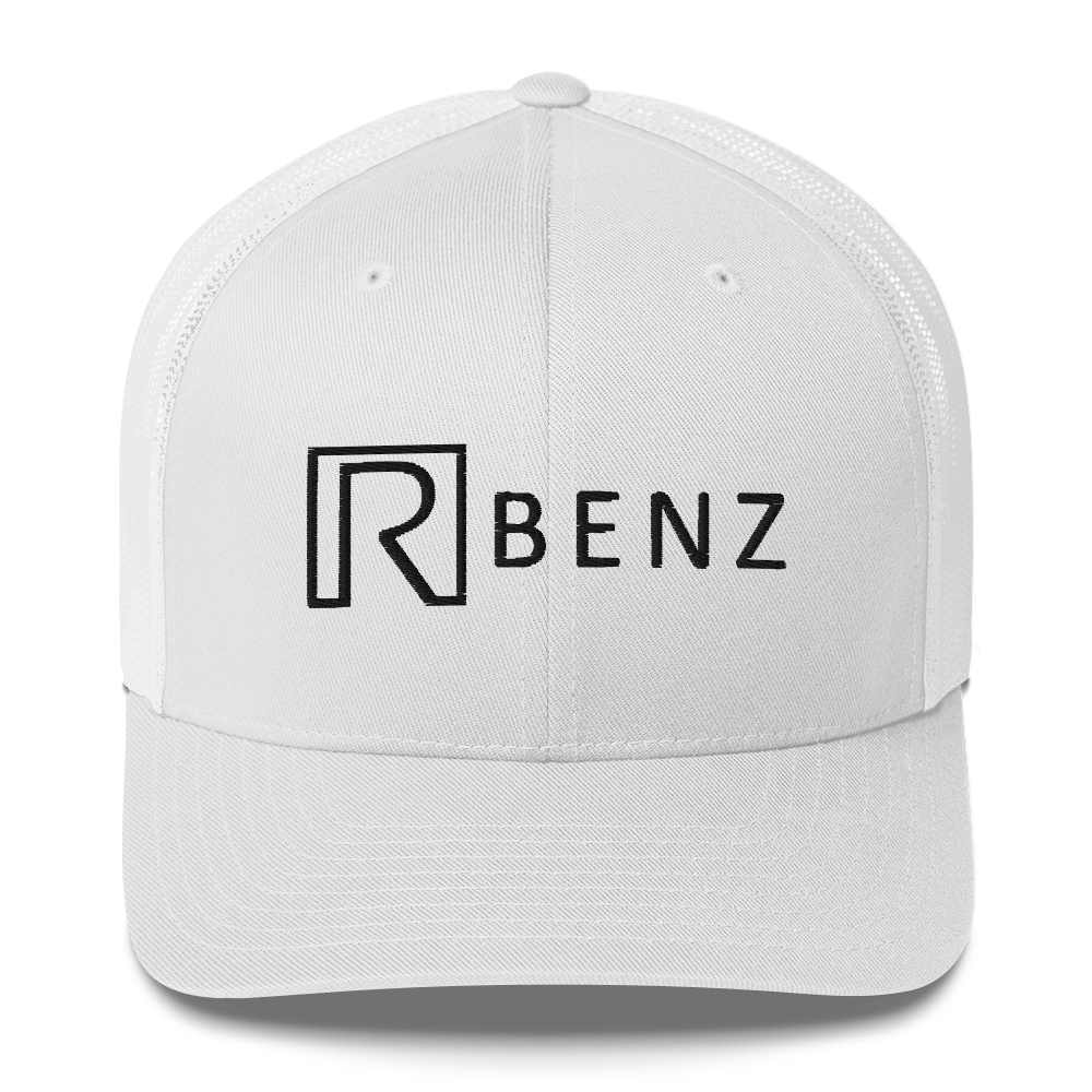 R-Benz White Trucker Cap