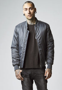 Basic Bomber Jacket Cool Grey / S Jacket Urban Classics
